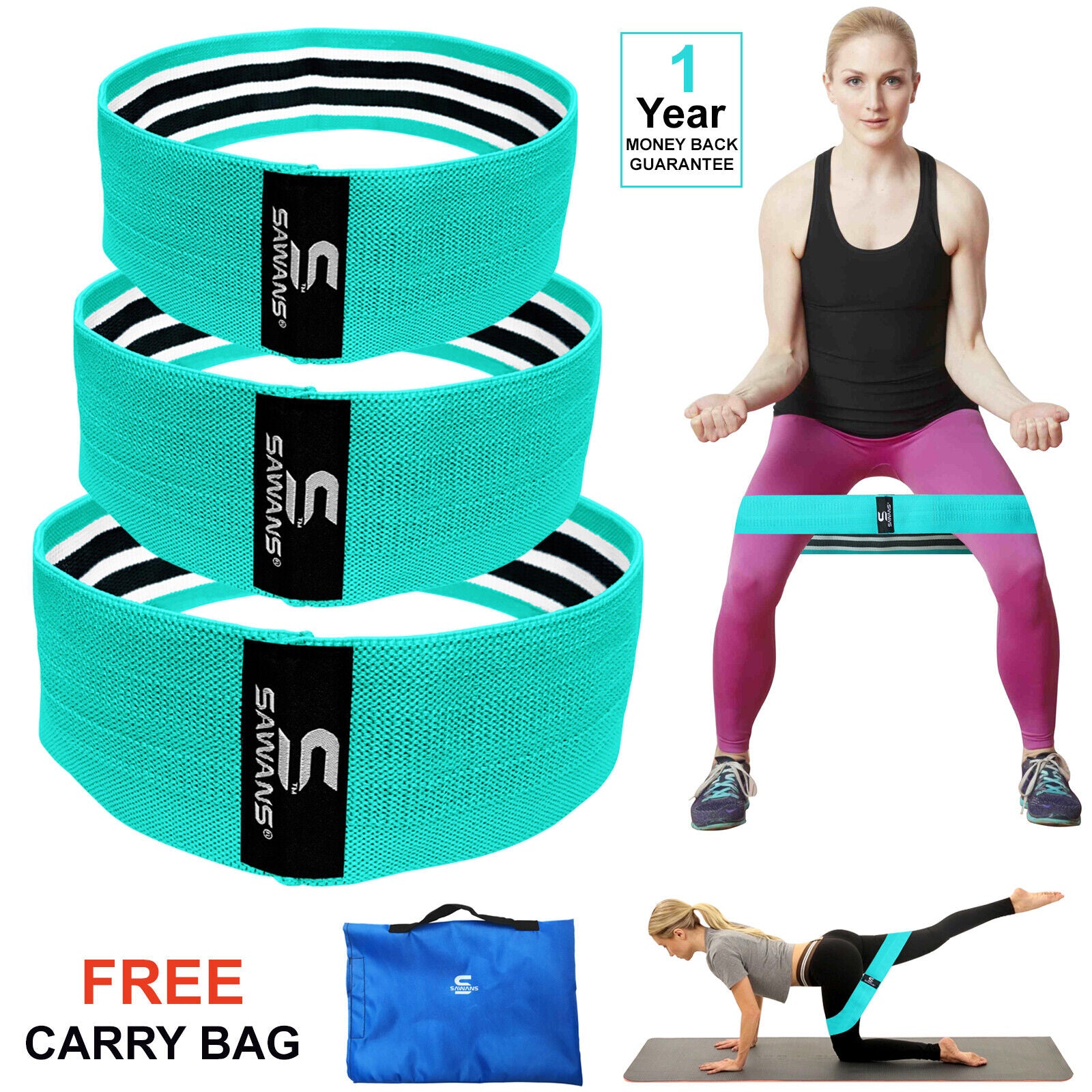 Resistance Bands for Recovery & Injury Rehab (3 Levels)