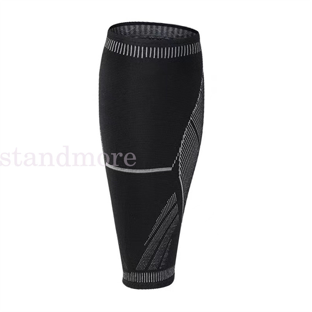Calf Leg Running Sport Compression Sleeve Socks Shin Splint Support Brace Guard