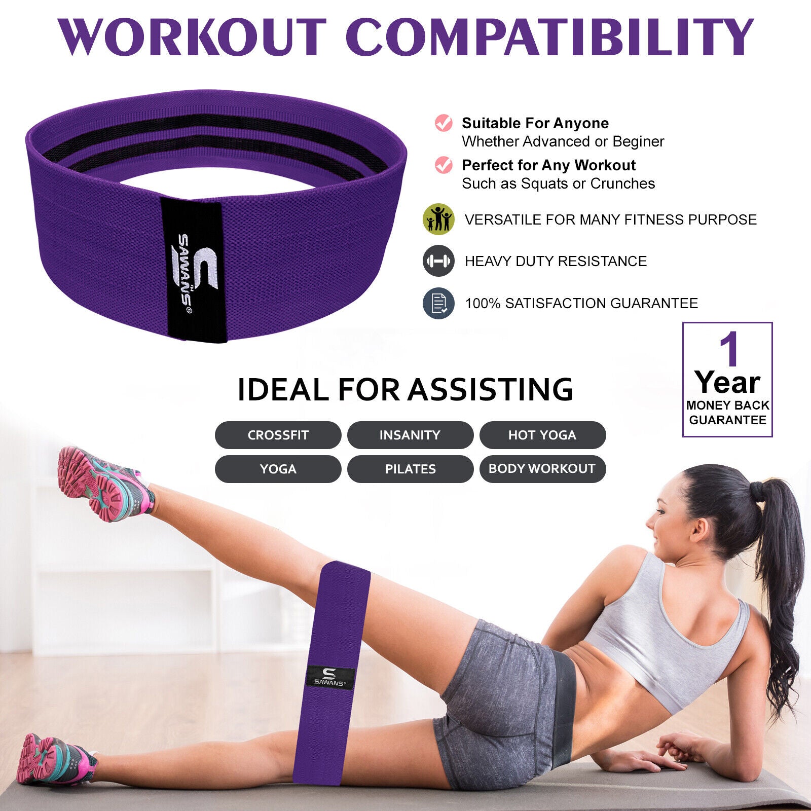 Resistance Bands for Recovery & Injury Rehab (3 Levels)