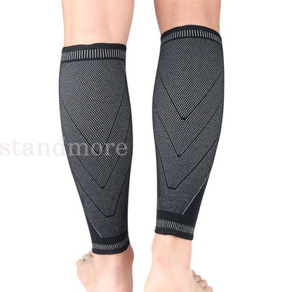 Calf Leg Running Sport Compression Sleeve Socks Shin Splint Support Brace Guard