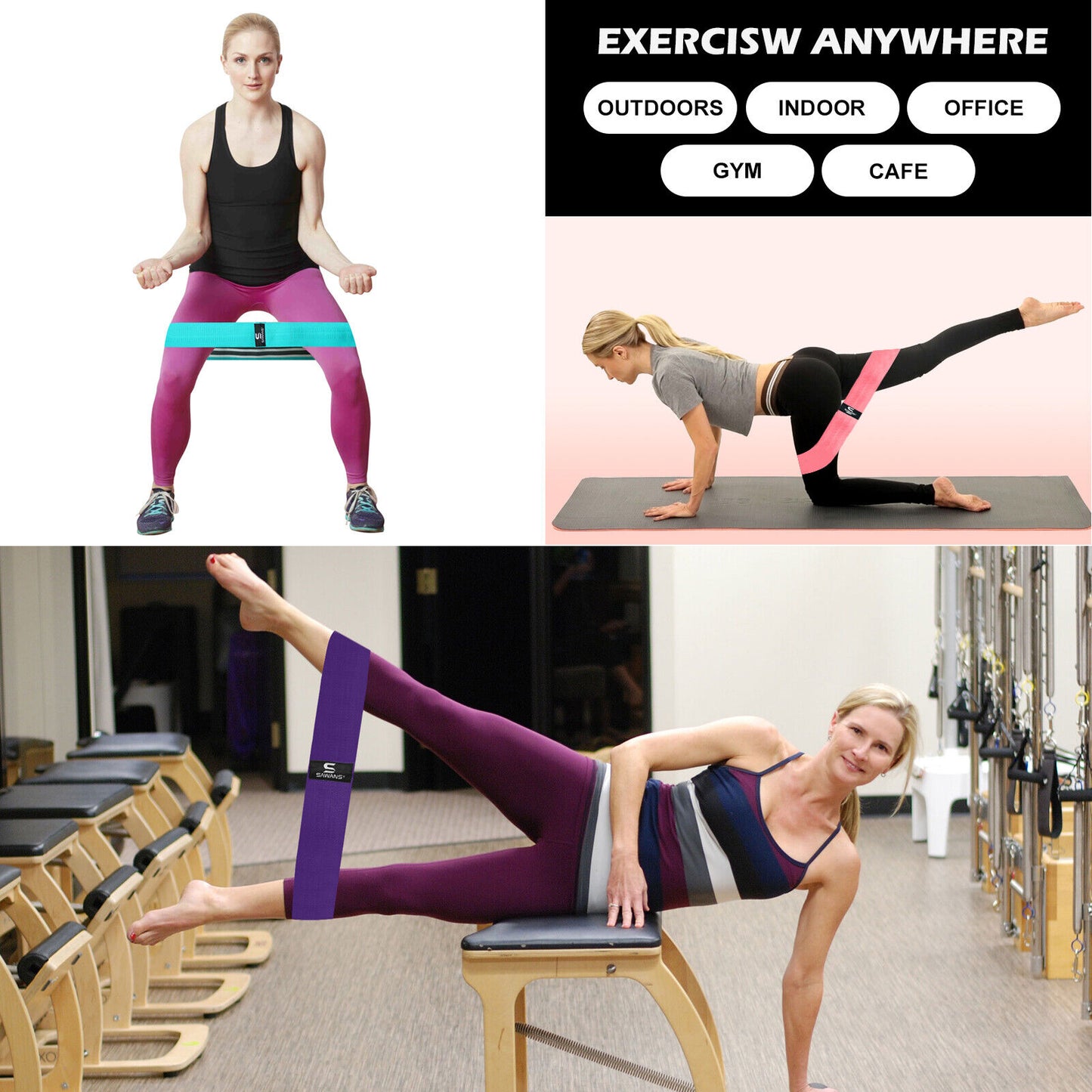 Resistance Bands for Recovery & Injury Rehab (3 Levels)