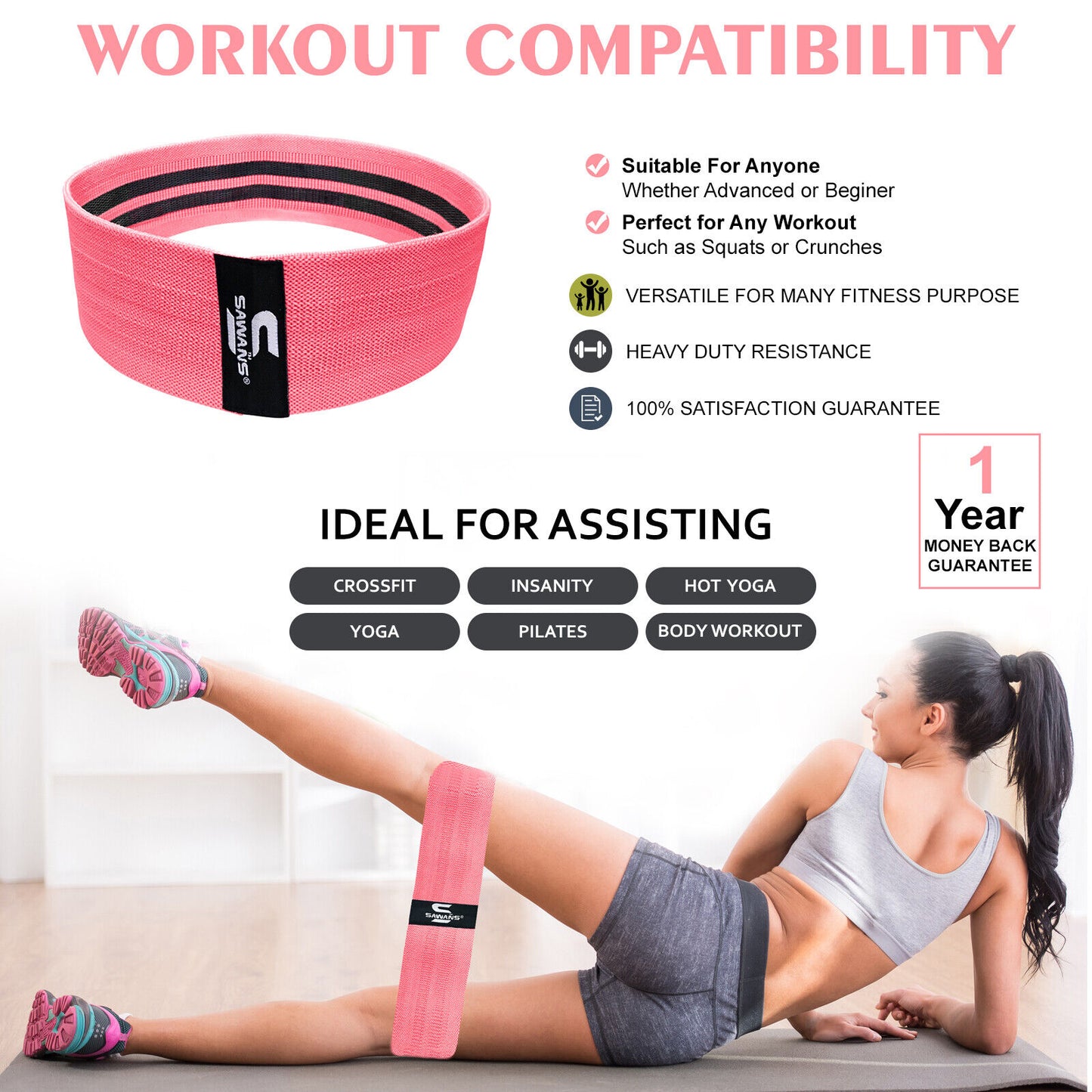 Resistance Bands for Recovery & Injury Rehab (3 Levels)