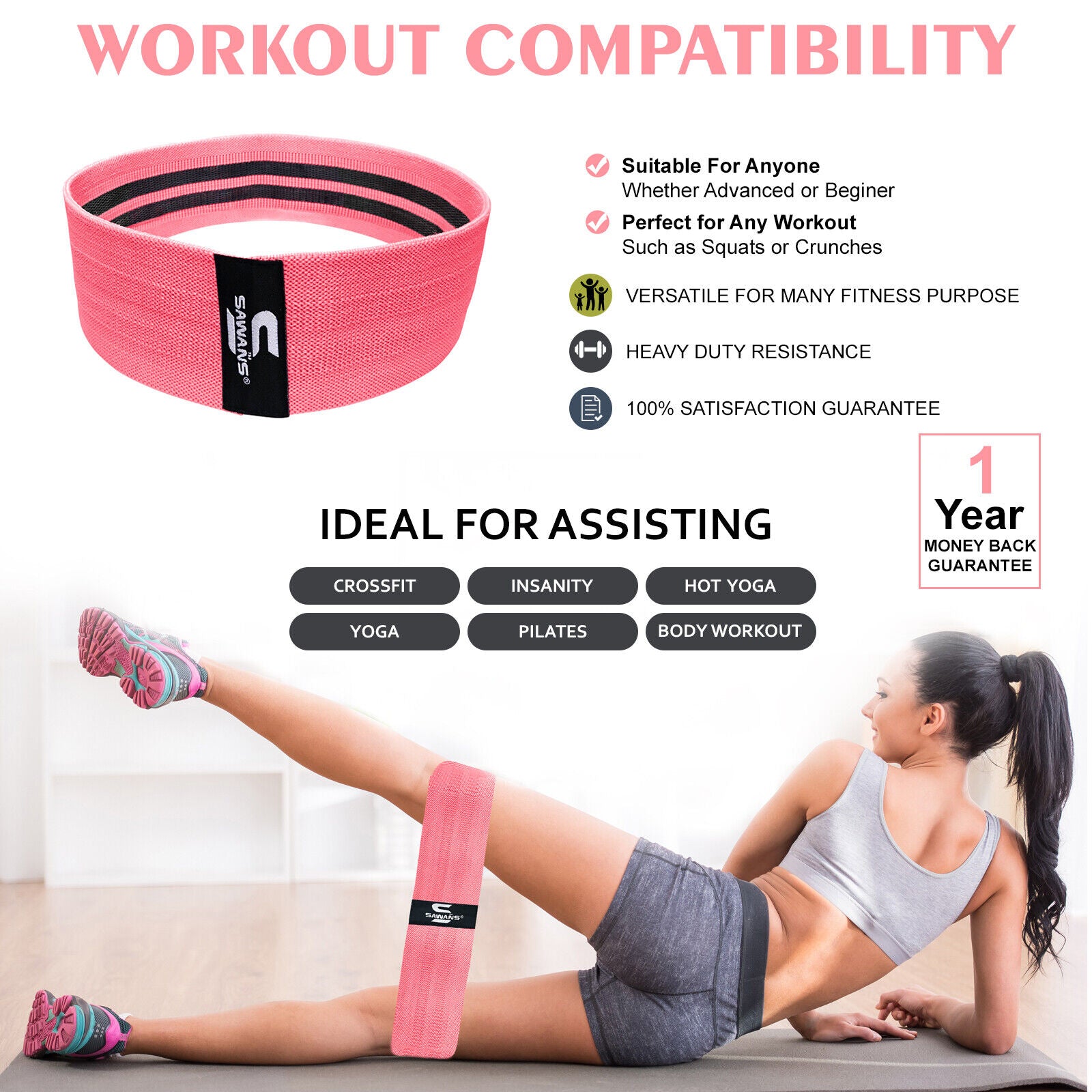 Resistance Bands for Recovery & Injury Rehab (3 Levels)