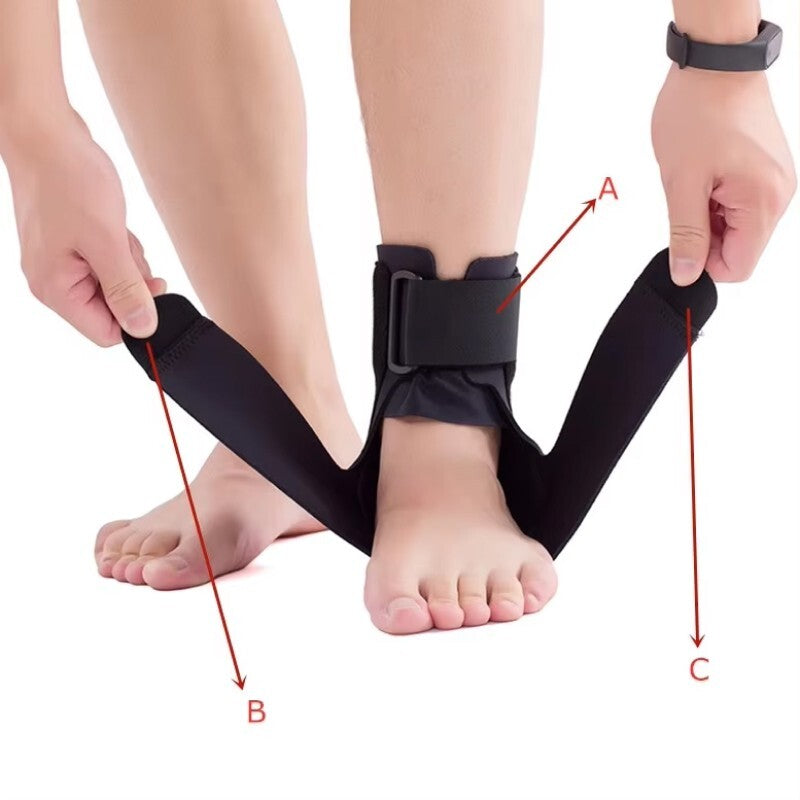 Adjustable Ankle Support Brace - Compression Wrap for Athletic Performance, Injury Recovery, and Foot Pain Relief