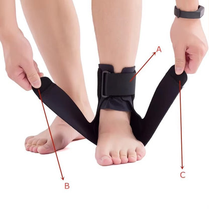 Adjustable Ankle Support Brace - Compression Wrap for Athletic Performance, Injury Recovery, and Foot Pain Relief