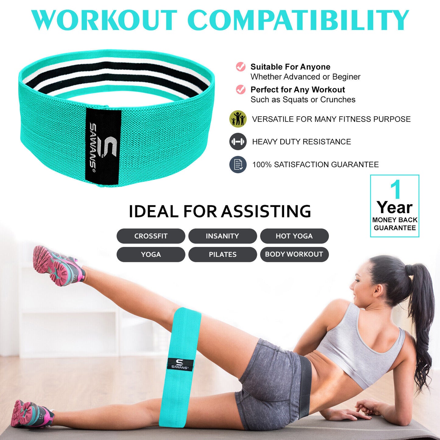 Resistance Bands for Recovery & Injury Rehab (3 Levels)