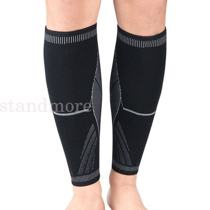 Calf Leg Running Sport Compression Sleeve Socks Shin Splint Support Brace Guard
