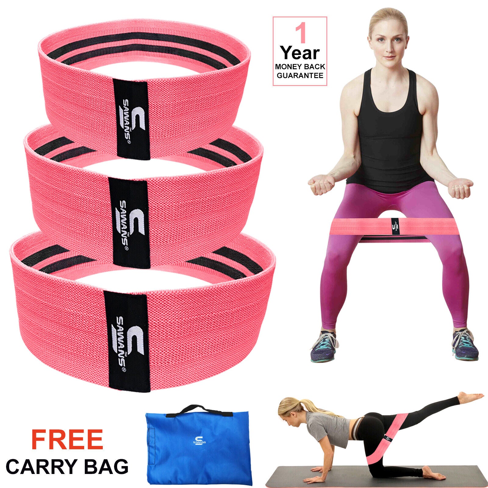 Resistance Bands for Recovery & Injury Rehab (3 Levels)