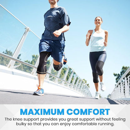 Runner Knee Support Sleeve (Pain Relief & Stability) - Set of 2