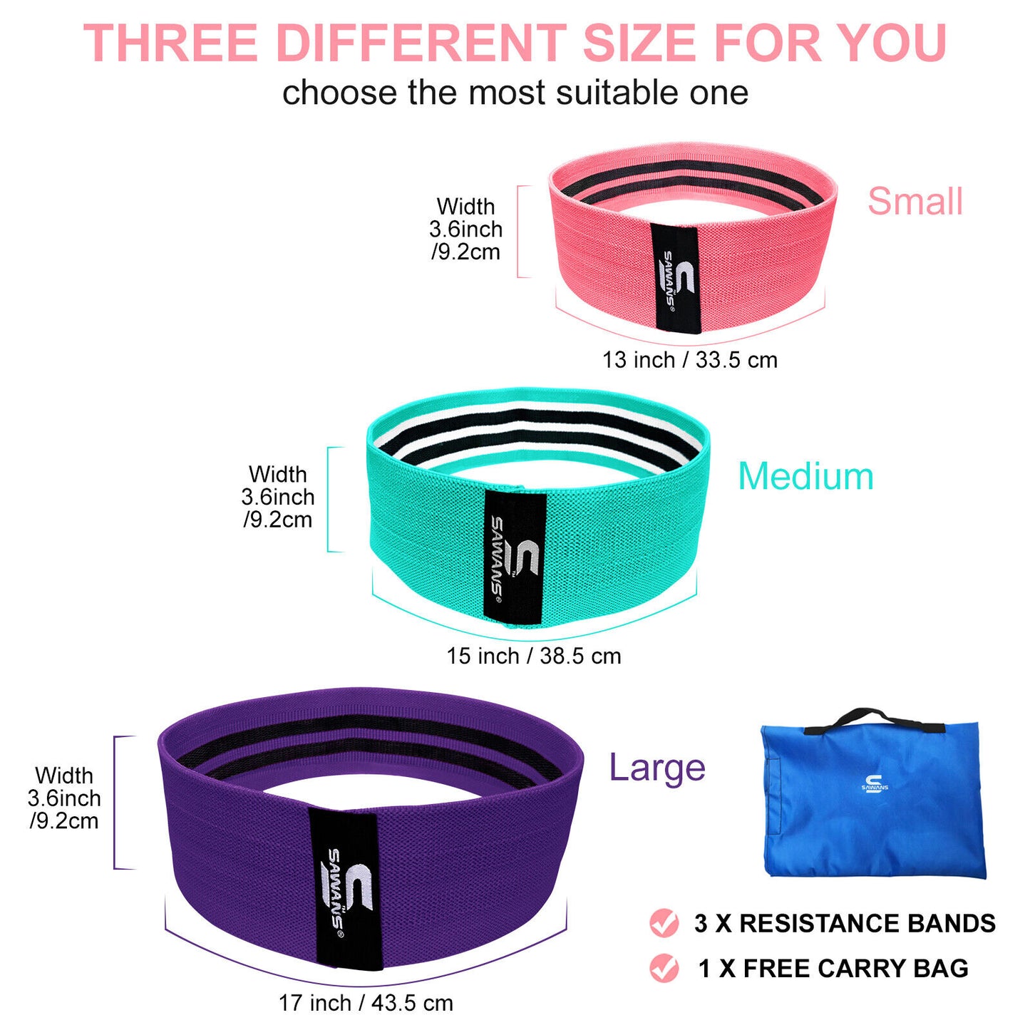 Resistance Bands for Recovery & Injury Rehab (3 Levels)