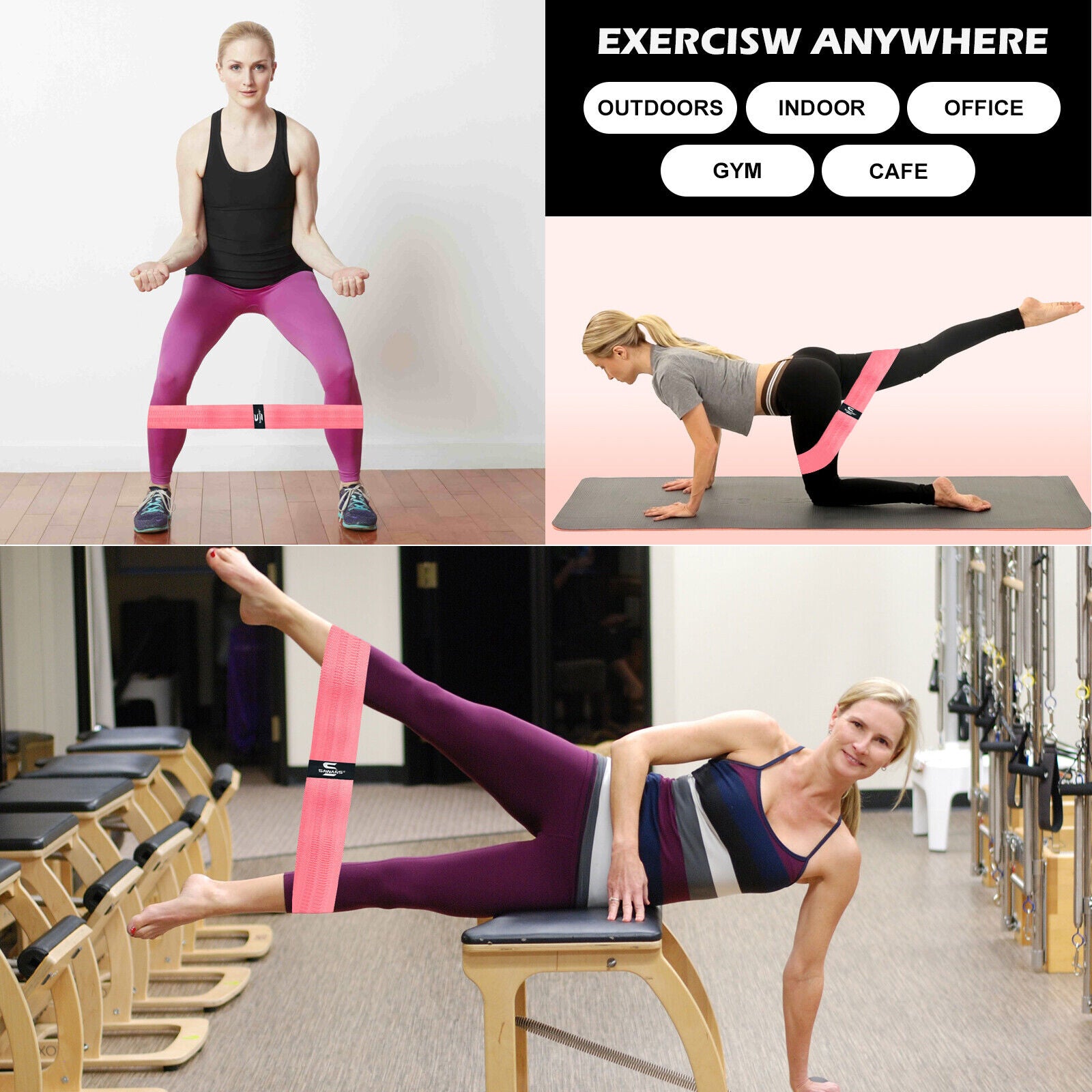 Resistance Bands for Recovery & Injury Rehab (3 Levels)